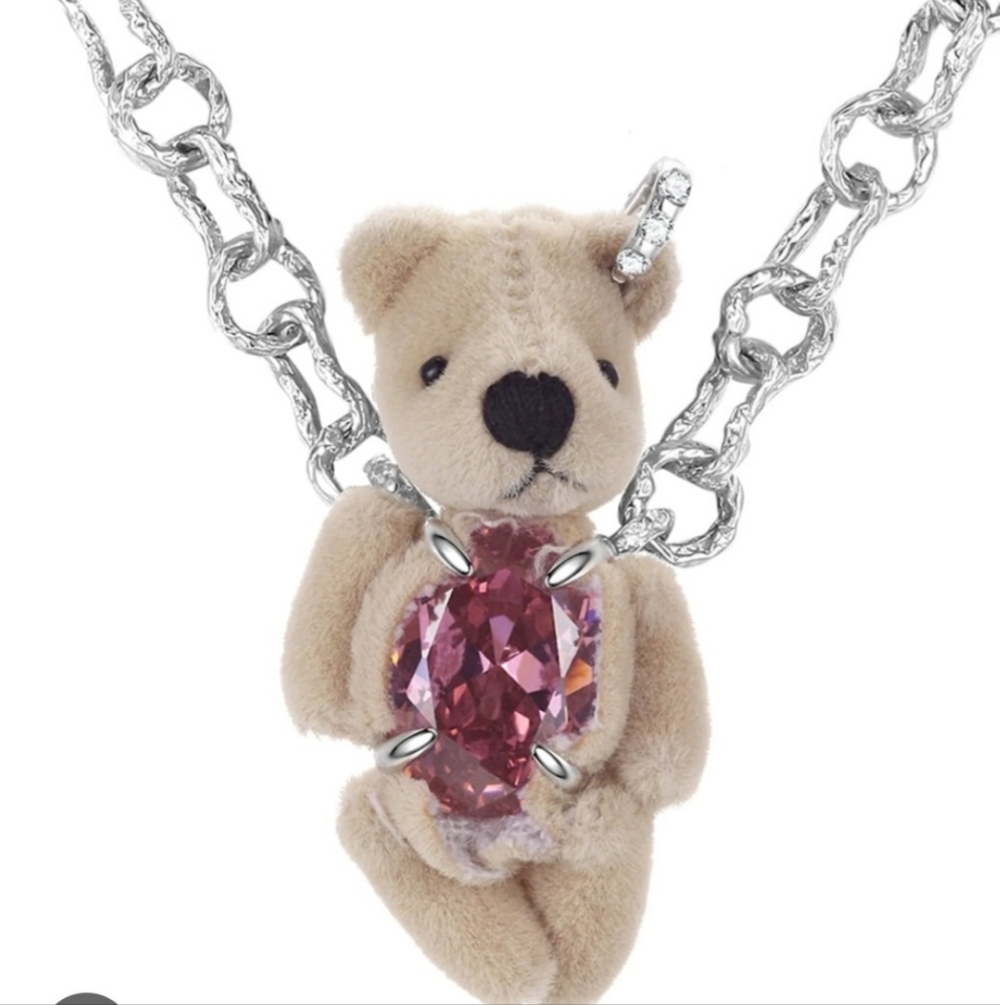 Teddy Bear Anime Necklace